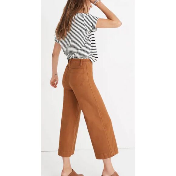 NWOT Madewell Emmett Wide-Leg Crop Pants, Sz 25, $90 B34 - Picture 3 of 10